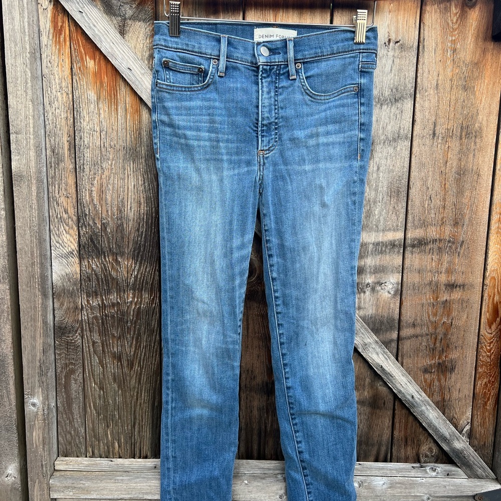 Denim Forum Classic Blue Skinny Jeans
